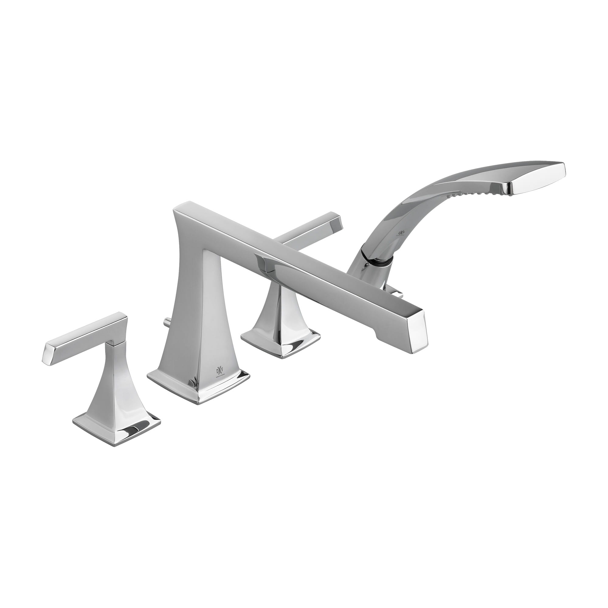 Keefe Deck Mount Bathtub Faucet with Hand Shower